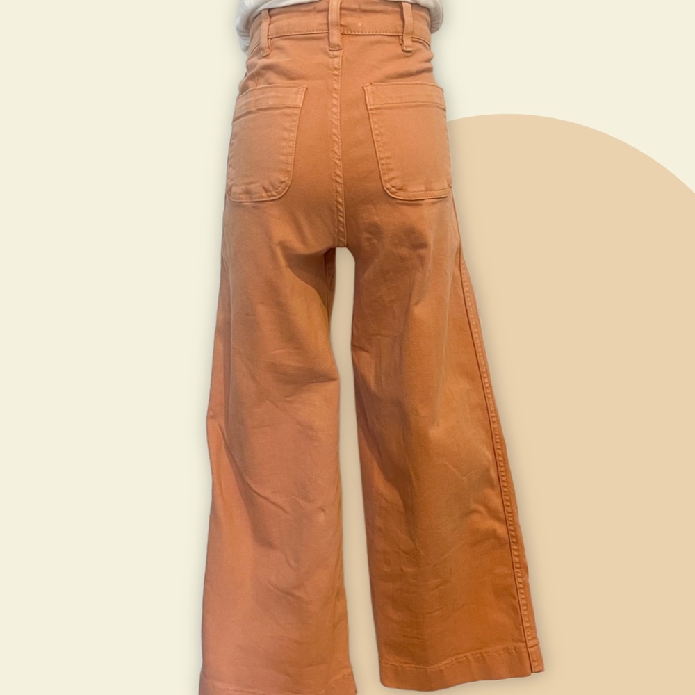 OAT NY High Rise Crop Wide Leg Pants in Toast - Picture 5 of 7